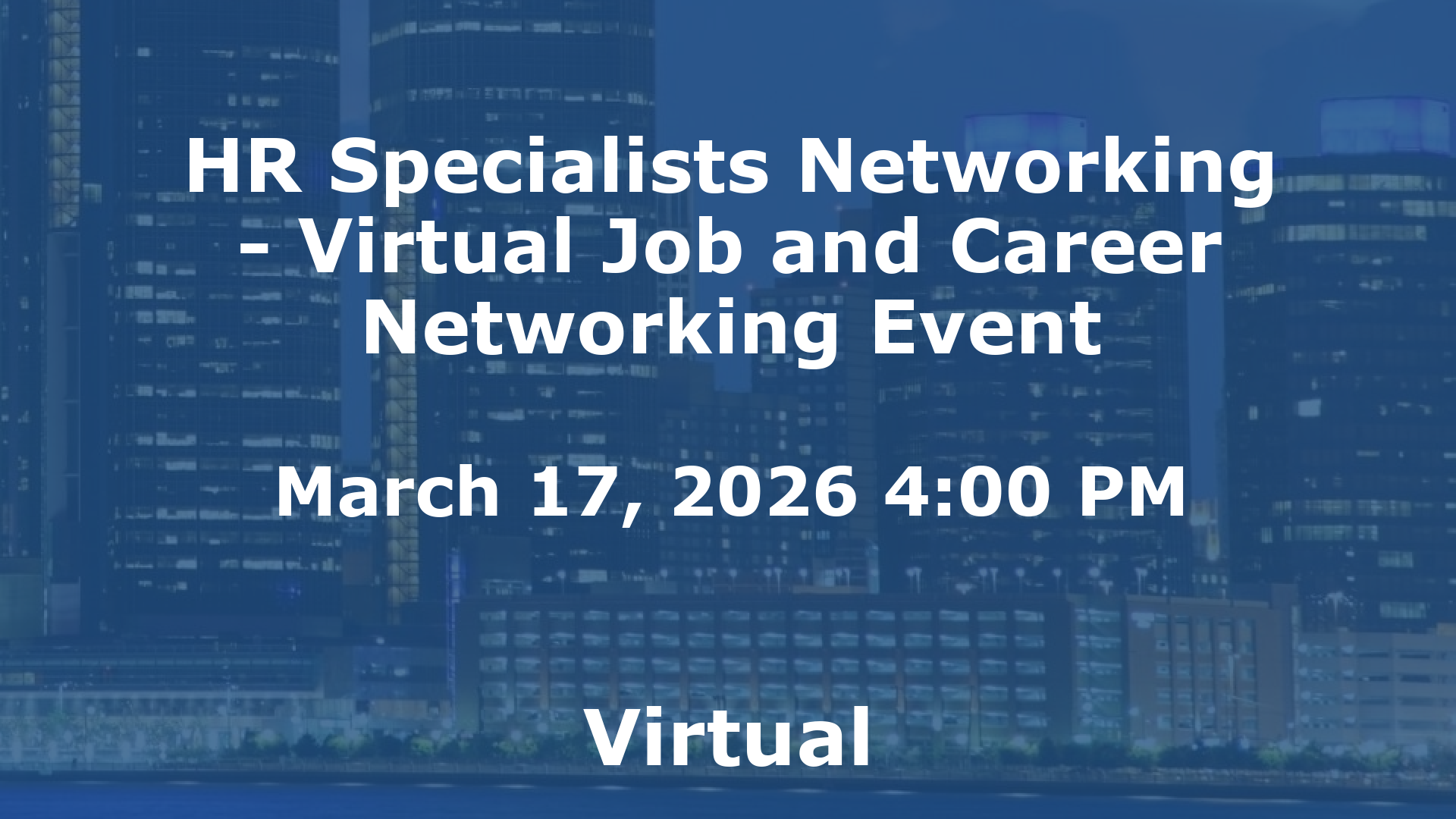 HR Specialists Networking - Virtual Job and Career Networking Event event image